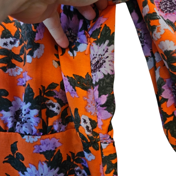 Free People Parker Floral Long Sleeve Dress size 8 - Picture 5 of 9